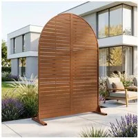 casa.pro Stellwand, »Nodepp« Rundbogenform 180 x 90 cm indoor outdoor Stahl Braun