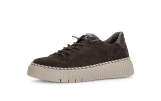 pius gabor - Sneaker low Materialmix Leder braun braun - Gr. - 7.5 UK
