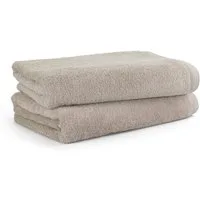 Möve Badetücher Superwuschel 100% Premium Cotton Baumwolle, Walkfrottier (2-St), Spar-Set, Made in Germany, 2x Badetücher mit Bordüre, einfarbig, weich