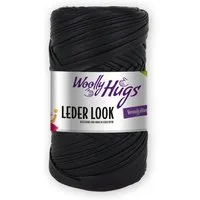 Woolly Hugs Woolly Hugs LEDER LOOK Häkelwolle, 80 m (Luxus-Garn mit Leder-Optik, ideal für DIY-Taschen), 200 g