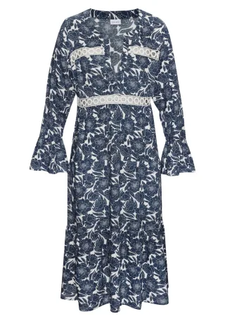 LASCANA - LASCANA Tunika navy-cream - Gr. - 46