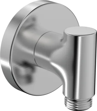 Hansa Wandanschlussbogen HANSA 2900, Rosette rund Stahl-gebürstet, 290022-80 290022-80