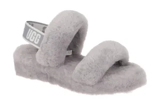 UGG 1107953 Damen Sandalette OH YEAH grau (soft amethyst) Lammfell Warmfutter
