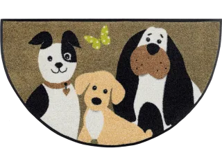 Round Dog Trio wash + dry Fußmatte | Größe: 50x85cm