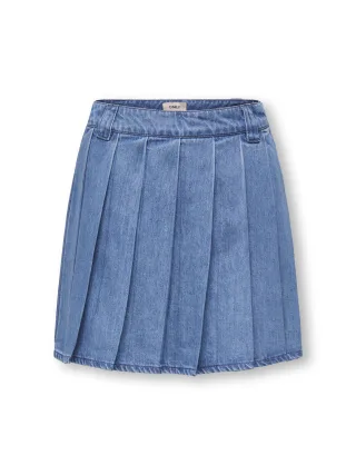 KIDS ONLY - KOGASTRA REG PLEAT SHORT DNM SKIRT Medium Blue Denim - Gr. - 152