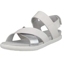 Ecco Samara 4 Strap (Vollnarbenleder) grau/silber Damen Sandale
