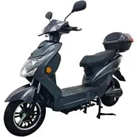Urban Hopper E-Motorroller Elektro-Roller mit Straßenzulassung in Grau Urban Hopper Enjoy, 1000 W, 25 km/h, Reichweite ca. 75Km mit LED, Scheibenbremsen Inklusive Top-Case
