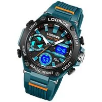 Taffstyle Sportuhr Herren Armbanduhr Digital Sportuhr Stopp Alarm Licht Chronograph Uhr, Multifunktionale Uhr Stoppuhr Kalender Beleuchtung 5 ATM Wasserdicht