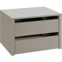 rauch Schubladeneinsatz Zubehör für Rauch-Schwebetürenschränke BLUE, Breite 58 cm, Tiefe 45 cm, mit 2 Schubladen