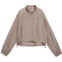 PUMA Trainingsjacke HER Relaxed Gewebte Reißverschluss-Jacke Damen