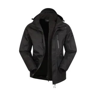 Mountain Warehouse - "Bracken Extreme" Jacke, wasserfest 3 in 1 für Herren (Schwarz)