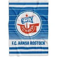 FC Hansa Rostock Tagesdecke Hansa Rostock Veloursdecke Logo