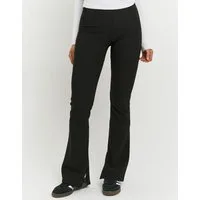 Tally Weijl Stoffhose SPAPETIM Materialmix, mit Low Waist Passform und ausgestelltem Beinverlauf