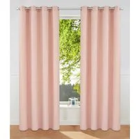 OTTO home Vorhang Raja (2 St), Ösen, blickdicht, Polyester, einfarbig, Einfache Montage, Pflegeleicht, Ösen, 2 er Pack, uni