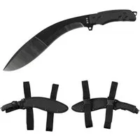 MFH Machete Machete, schwarz, mit Nylonscheide, (Set, mit Nylonscheide), Ösen am Griff vorne und hinten