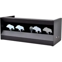 vidaXL Zielscheibe Magnetischer Kugelfangkasten 4 + 1 Ziele Wildschwein-Design