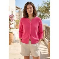 Laura Scott Strickjacke im frischen Sommer-Look mit 3/4 Ärmeln und Knopfleiste