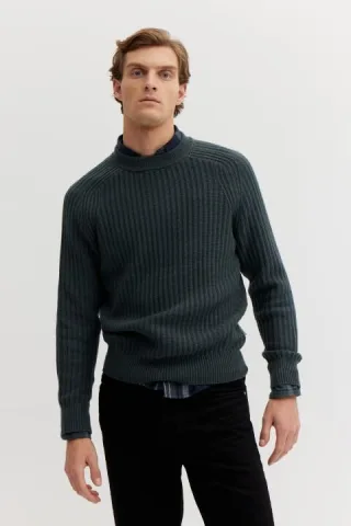 BASEFIELD - Rundhals Pullover - Gr. - M