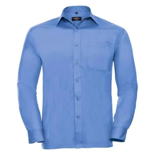 Russell Collection - Formelles Hemd Pflegeleicht für Herren (Business-Blau)