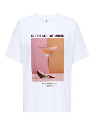 ONLY - ONLVIVVI S/S LOVELY TOP JRS Bright White - Gr. - L