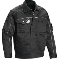 PKA Arbeitsjacke Herren Bundjacke Black Revolution mit Reflexstreifen