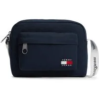 Tommy Jeans Umhängetasche TJW ESS DAILY CROSSOVER, Damen Schultertasche, Handtasche mit kontrastfarbigem Logo-Aufnäher