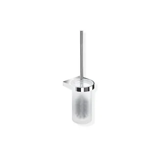 Hewi System 800 WC Bürstengarnitur 8002010045 verchromt, Kristallglas satiniert