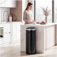 HOMCOM Mülleimer Sensor 50L mit Bewegungssensor Abfalleimer Schlafzimmer, Automatischer Mülleimer mit Bewegungssensor