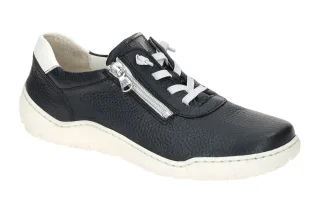 Waldl?ufer 612003 K-MILENA Damenschuhe blau/wei? bequeme Schn?r-Halbschuhe