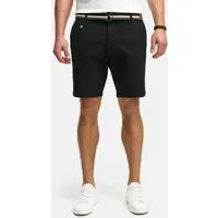 Indicode Chinoshorts Herren INThews Chino Shorts Herrenshorts aus Twill mit passendem Gürtel