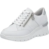 Rieker Keilsneaker, Halbschuh, Freizeitschuh, Schnürschuh, Sneaker mit Reißverschluss
