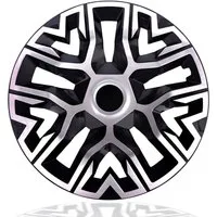 NRM Radkappe Radzierblende NRM THE BEST 15 Zoll BICOLOR silber/schwarz, 15 in Zoll, (4-St)