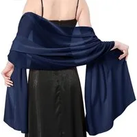 Zaewry Modeschal Stola Damen Halstuch Chiffon Sommer Schal Damen Festliche Stola, für Abendkleid oder Brautkleid Hochzeit Scarf