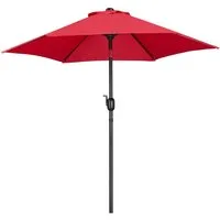 Yaheetech Sonnenschirm ∅ 222,5/261/294/326,5 cm, Gartenschirm mit Kurbel, Neigbar, UV Schutz 50+