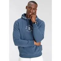 DELMAO Kapuzensweatshirt Langarm, lockere Passform, mit Print und Stickerei, mit Kapuze