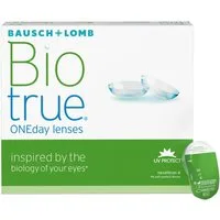 BAUSCH + LOMB Tageslinsen Biotrue ONEday, sphärische Kontaktlinsen, weich, 90 Stück / BC 8.6 mm / DIA 14.2 mm
