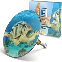 M. Rosenfeld Badewannenstöpsel Stöpsel Badewanne 72mm Universal Badewannenstöpsel, aus Messing mit Doppel Dichtung
