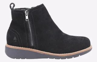 Hush Puppies Libby Damenstiefel Aus Schwarzem Wildleder