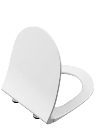 VitrA Sento WC-Sitz Slim mit Absenkautomatik Duroplast Edelweiß,120-401R009 120-401R009