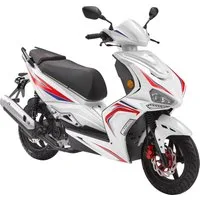 Luxxon Motorroller F18, 50 ccm, 45 km/h, Euro 5, (abschließbares Staufach), 2 Sitzplätze, für Erwachsene, Sportliches Design, 4-Takt Motor