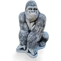 gartendekoparadies.de Gartenfigur Affe Gorilla Statue, Steinfigur, H. 55 cm, 62 kg, Frostsicher