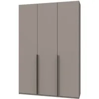 Wimex Kleiderschrank Mugano,in 5 Breiten,2 Höhen,2 Tiefen, viele Farben, Made in Germany (in Basic oder Premium Ausstattung) mit langen Griffen aus Metall, mit oder ohne Spiegel