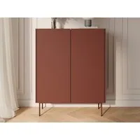 GrainGold Kommode Drevo (Set, Kommode, Metallfüße), Breite 97 cm, Metallbeine, Laminierte Platte, Modern Stil