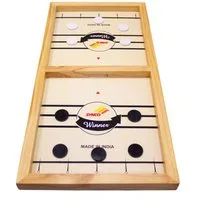 GICO Spielesammlung Hockey Sling Puck Spiel Tischhockey aus Holz - 2912