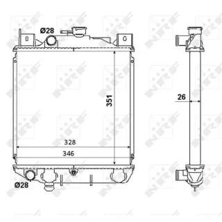 NRF Motork?hler gel?tet Suzuki Swift 2 1,6