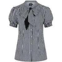 Hell Bunny Blusenshirt Humbug Gestreift