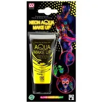 Widmann S.r.l. Theaterschminke Aqua Make-up - Tube 30 ml, Neon Gelb