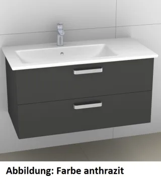 Artiqua 414 Waschtischunterschrank für Venticello 4134L1, 4134L3 Eiche Weiß quer NB, 414-WU2L-V108-7 414-WU2L-V108-7185-440