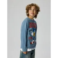 Name It Langarmshirt NKMATTI SONIC LS NREG TOP BOX SKY Baumwolle, regular fit