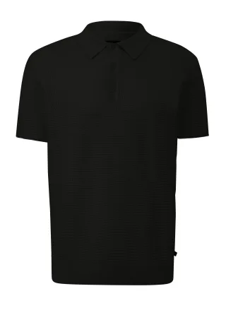 qs - Polo-Shirt schwarz - Gr. - M
